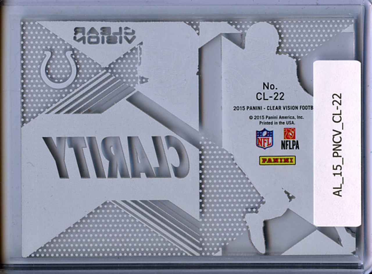 Andrew Luck 2015 Clear Vision, Clarity #CL-22