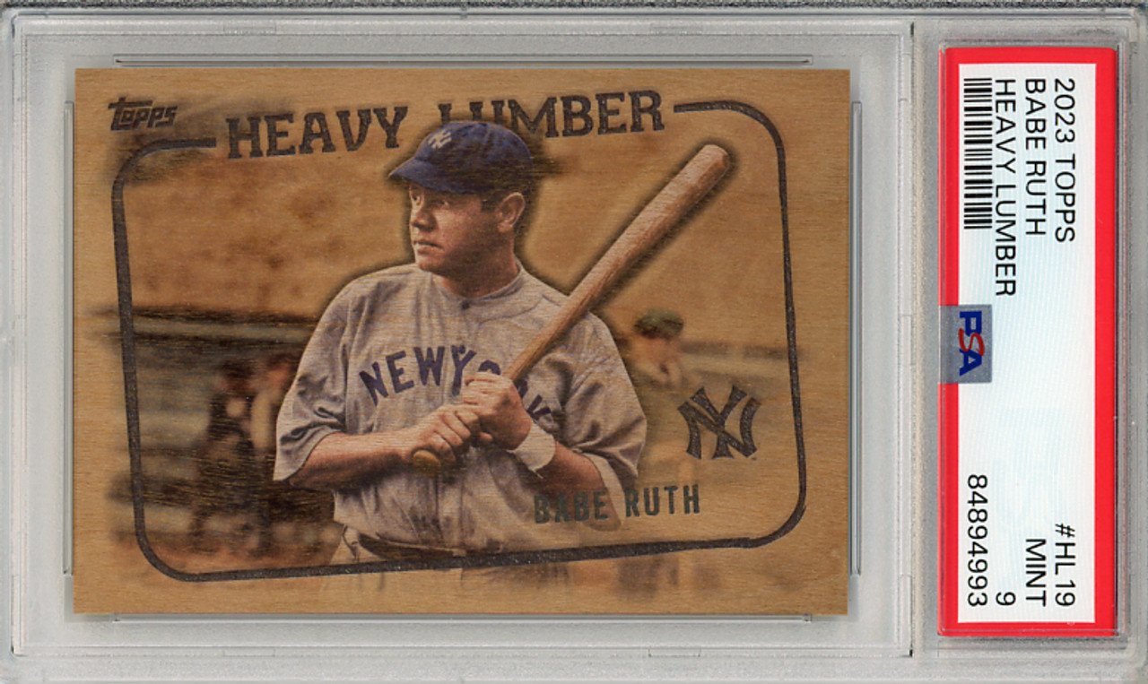 Babe Ruth 2023 Topps, Heavy Lumber #HL-19 PSA 9 Mint (#84894993) (CQ)