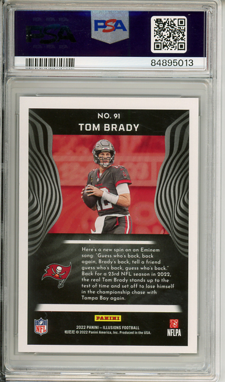 Tom Brady 2022 Illusions #91 Trophy Collection Bronze (#031/499) PSA 10 Gem Mint (#84895013) (CQ)