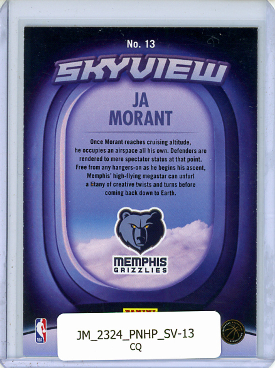 Ja Morant 2023-24 Hoops, Skyview #13 (CQ)