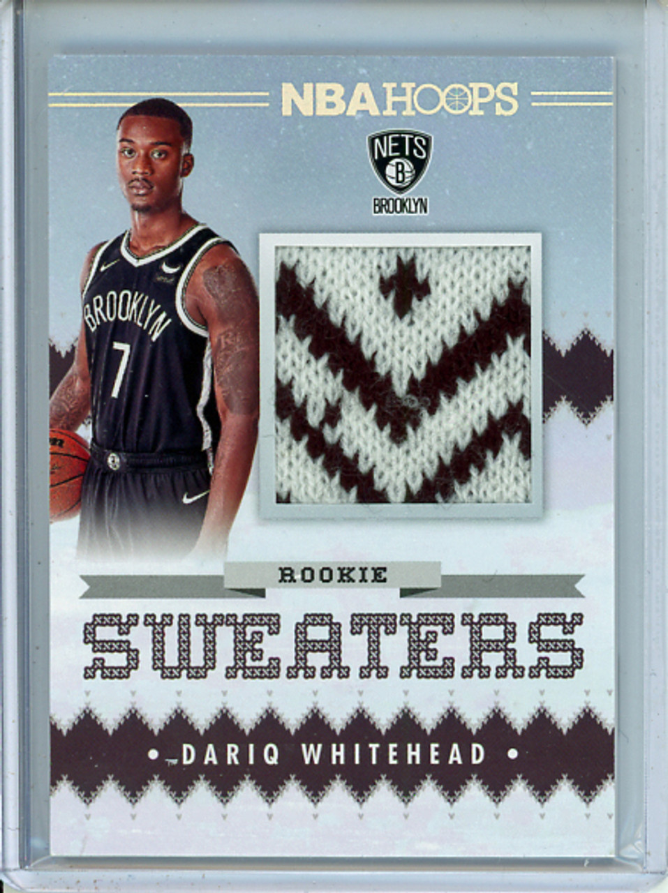 Dariq Whitehead 2023-24 Hoops, Rookie Sweaters #RSW-DWT (1) (CQ)