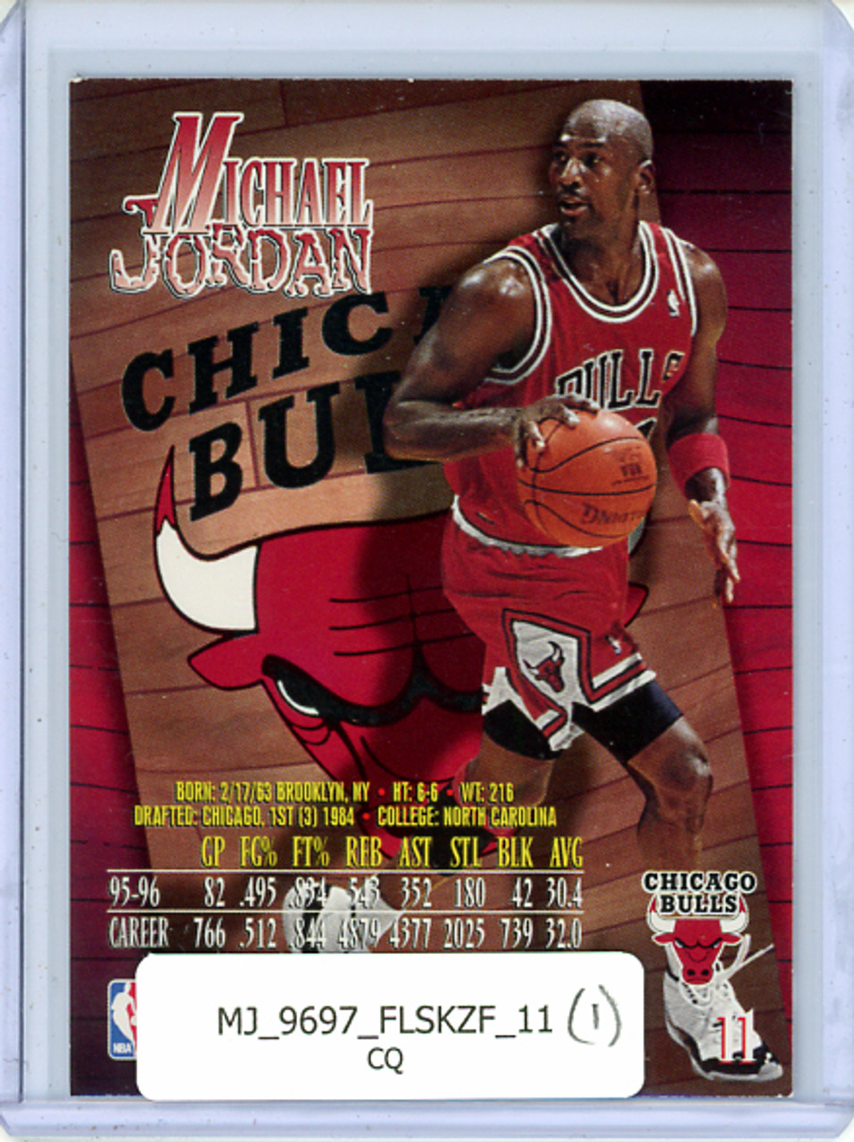 Michael Jordan 1996-97 Skybox Z-Force #11 (1) (CQ)