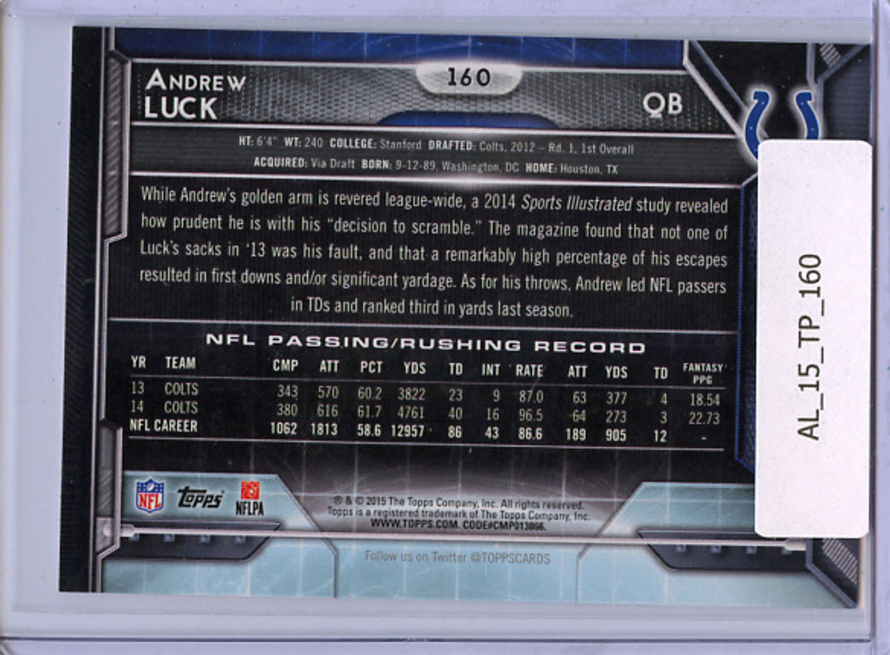 Andrew Luck 2015 Topps #160