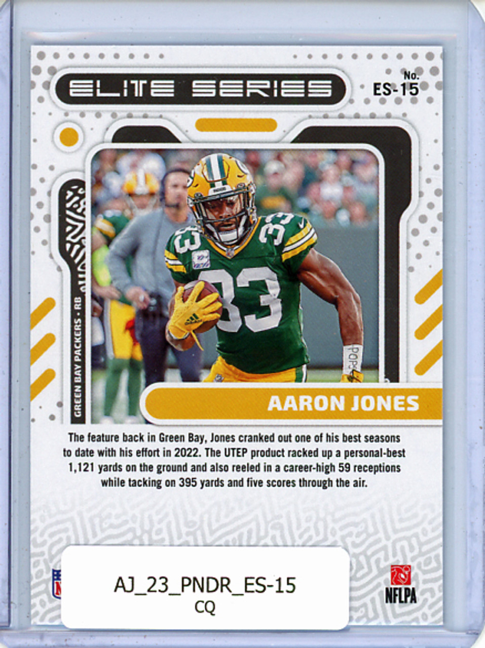 Aaron Jones 2023 Donruss, Elite Series #ES-15 (CQ)