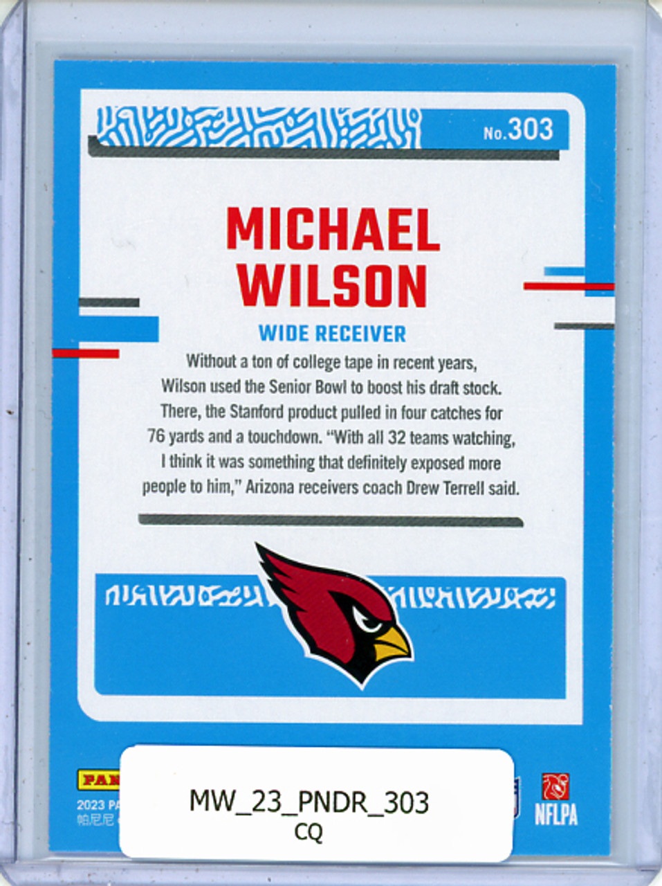 Michael Wilson 2023 Donruss #303 (CQ)