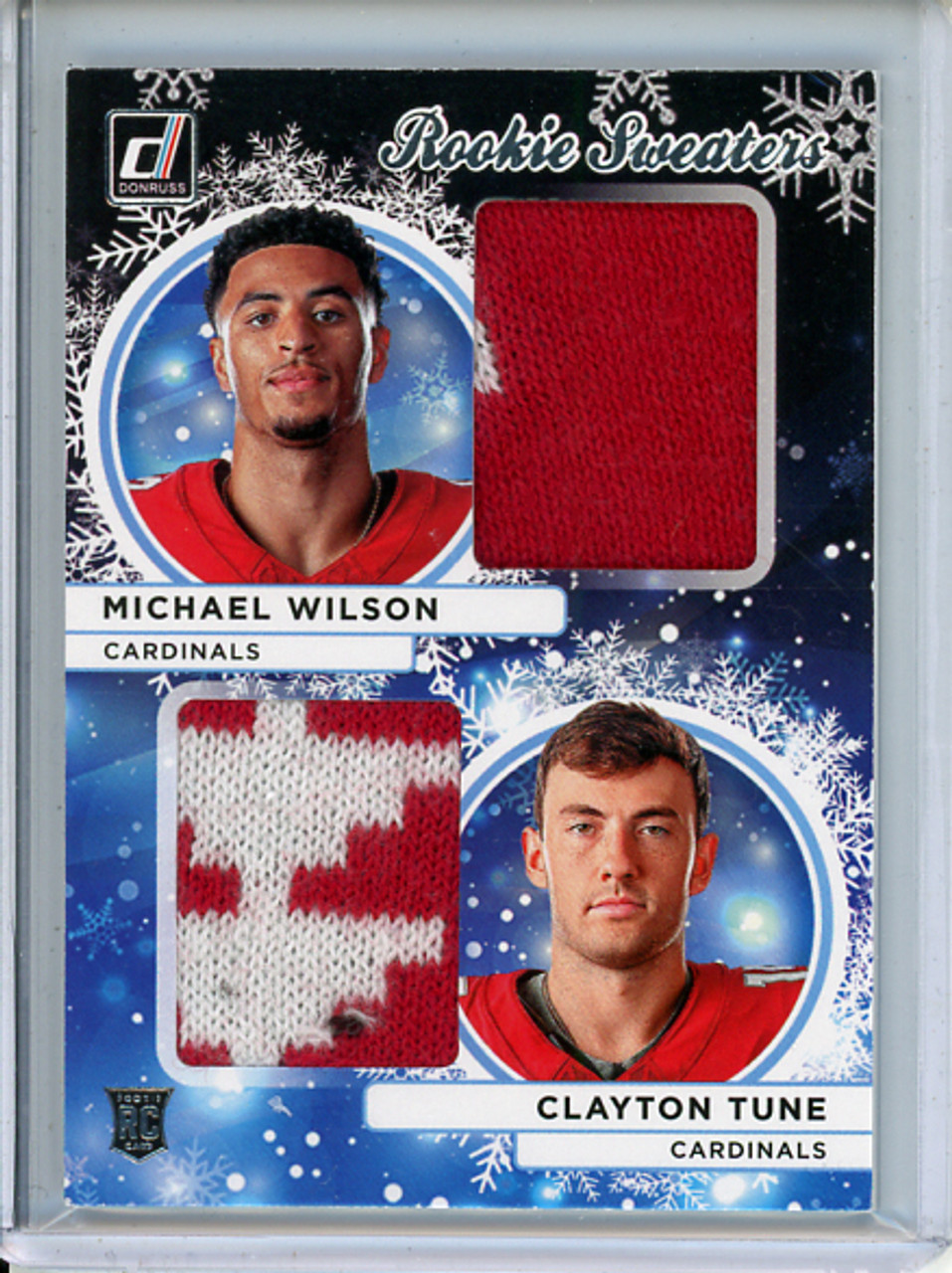 Michael Wilson, Clayton Tune 2023 Donruss, Rookie Holiday Sweater Dual #HSD-1 (1) (CQ)