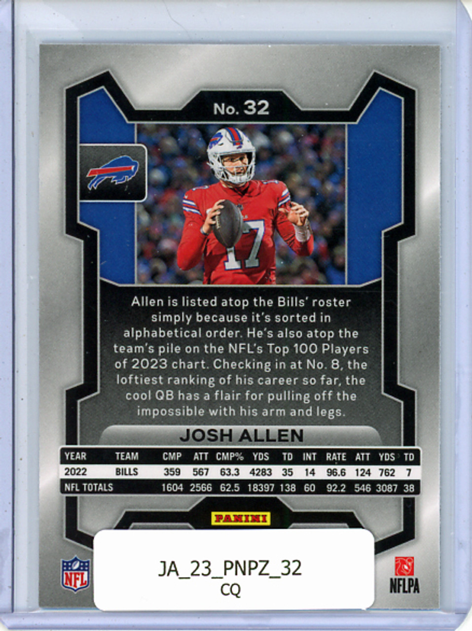 Josh Allen 2023 Prizm #32 (CQ)