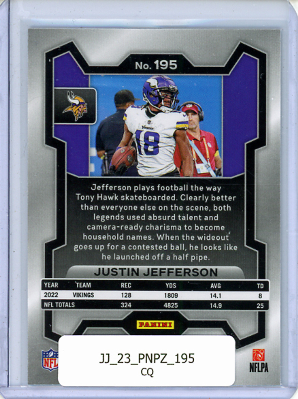 Justin Jefferson 2023 Prizm #195 (CQ)
