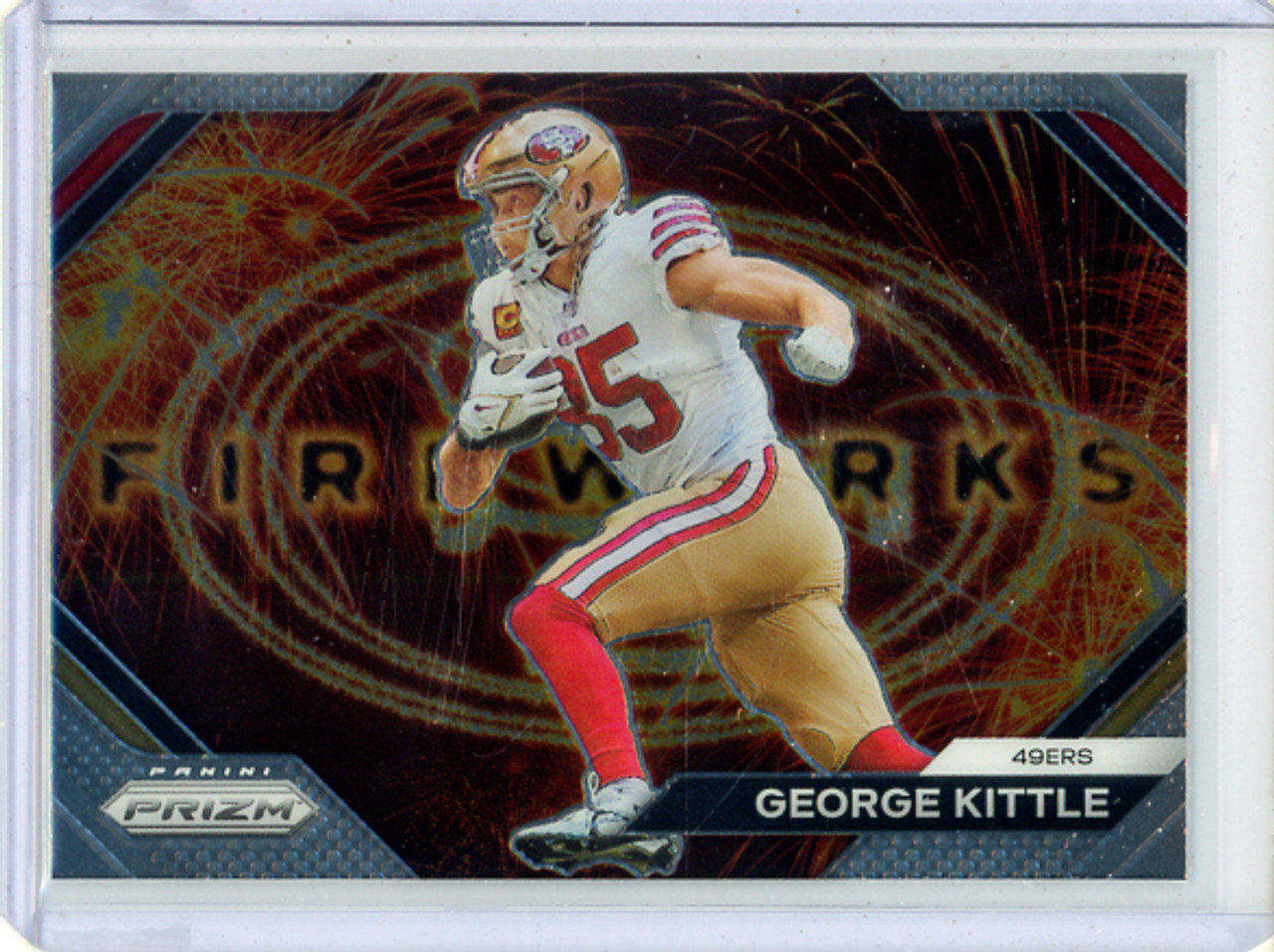 George Kittle 2023 Prizm, Fireworks #F-22 (CQ)