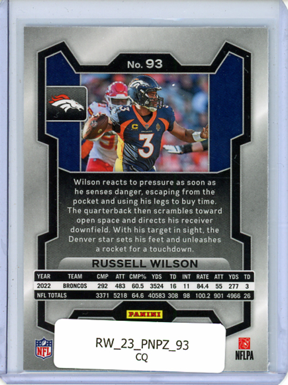 Russell Wilson 2023 Prizm #93 (CQ)