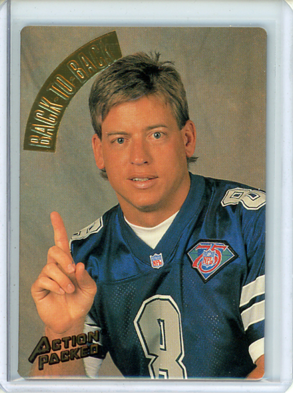 Troy Aikman 1994 Action Packed #120 Back-to-Back (CQ)