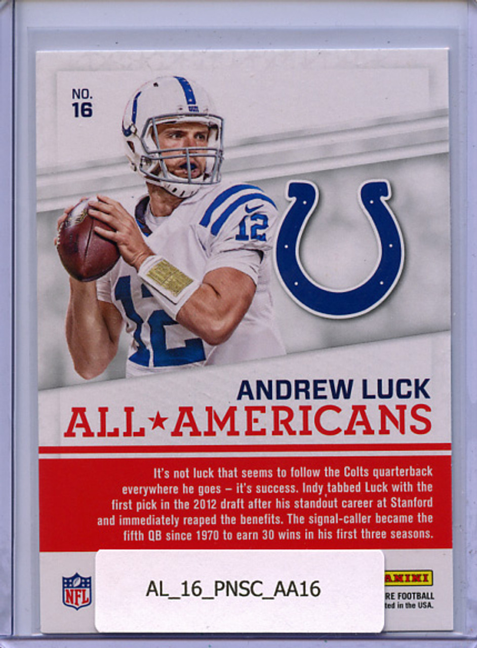 Andrew Luck 2016 Score, All-Americans #16