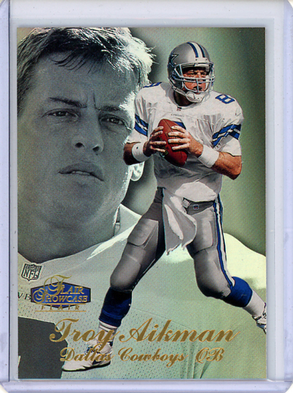 Troy Aikman 1998 Flair Showcase #8 Row 3 (CQ)