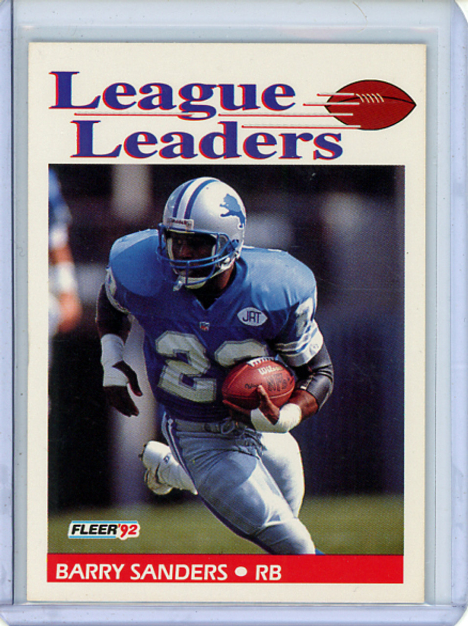Barry Sanders 1992 Fleer #457 League Leaders (CQ)
