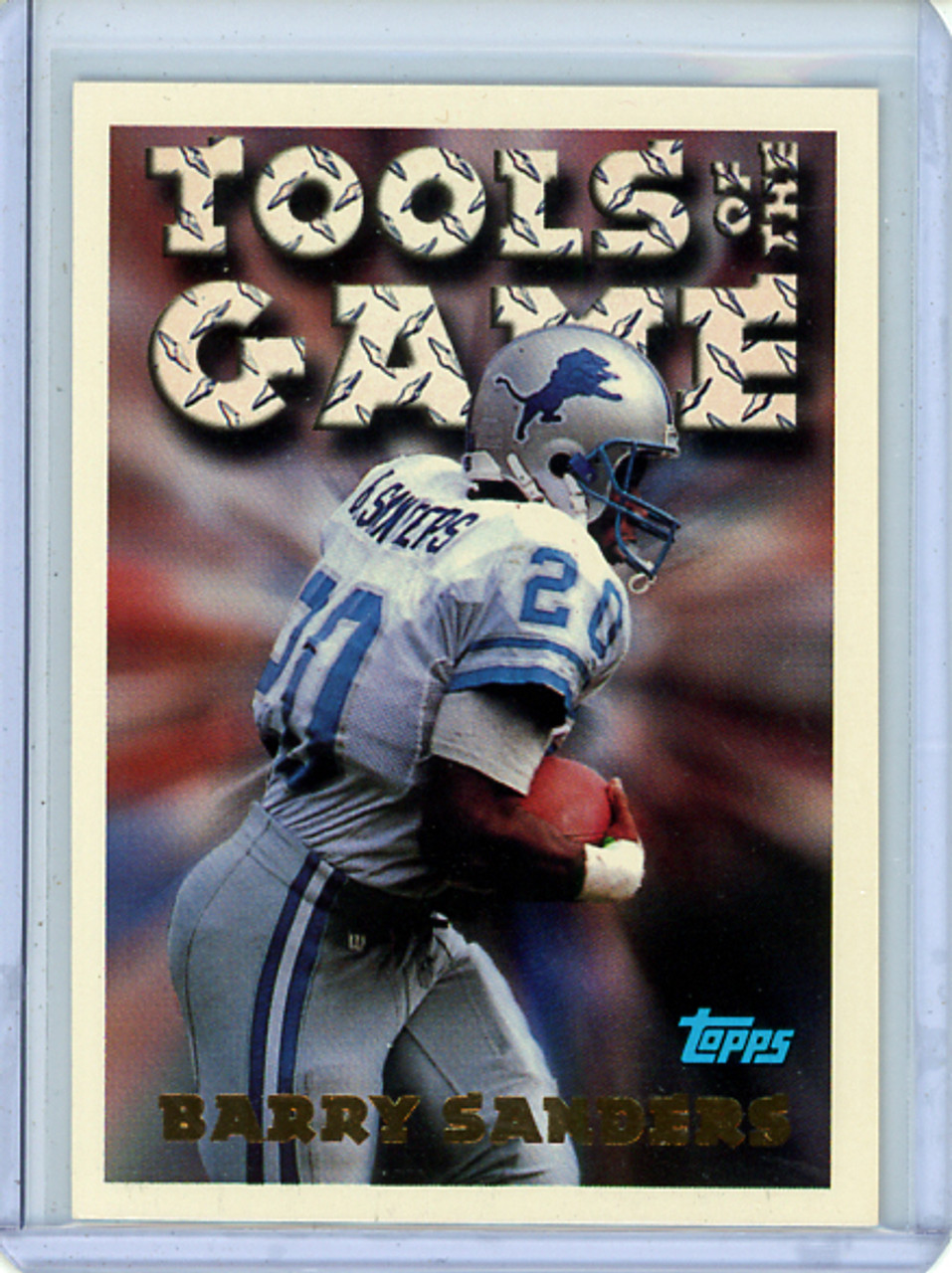 Barry Sanders 1994 Topps #542 Tools of the Game (CQ)
