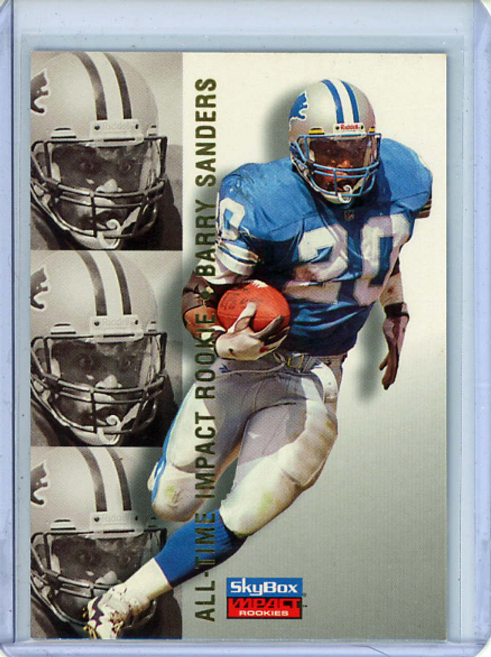 Barry Sanders 1996 Skybox Impact Rookies #101 All-Time Impact Rookie (CQ)