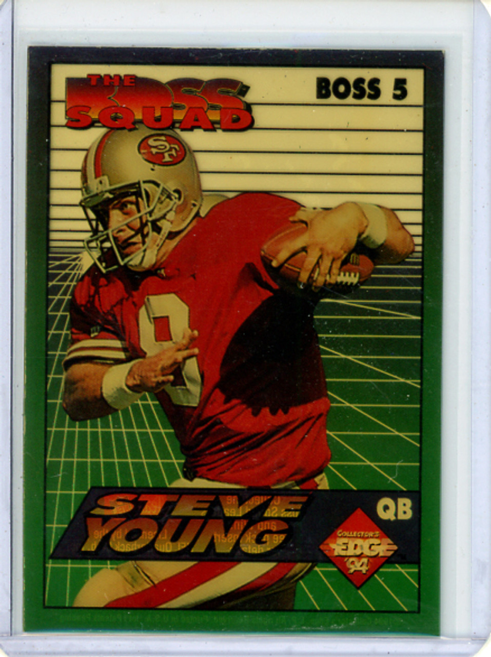 Steve Young 1994 Collector's Edge, Boss Squad #5 (CQ)