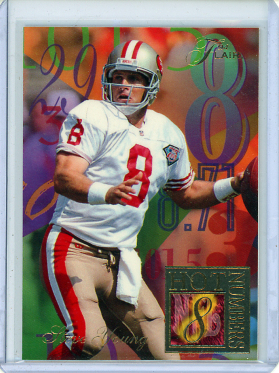 Steve Young 1994 Ultra, Flair Hot Numbers #15 (CQ)
