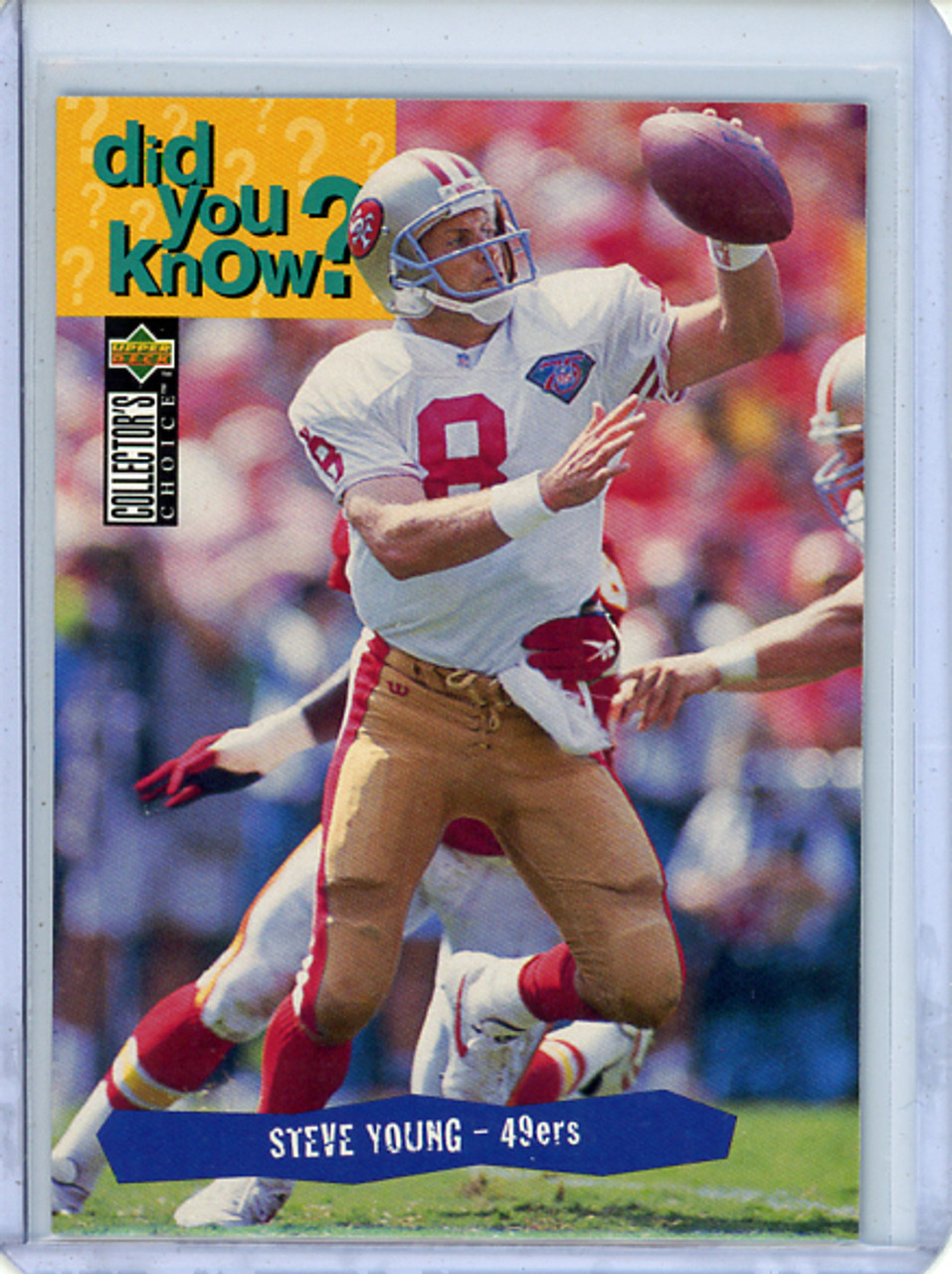 Steve Young 1995 Collector's Choice #43 Did You Know? (CQ)