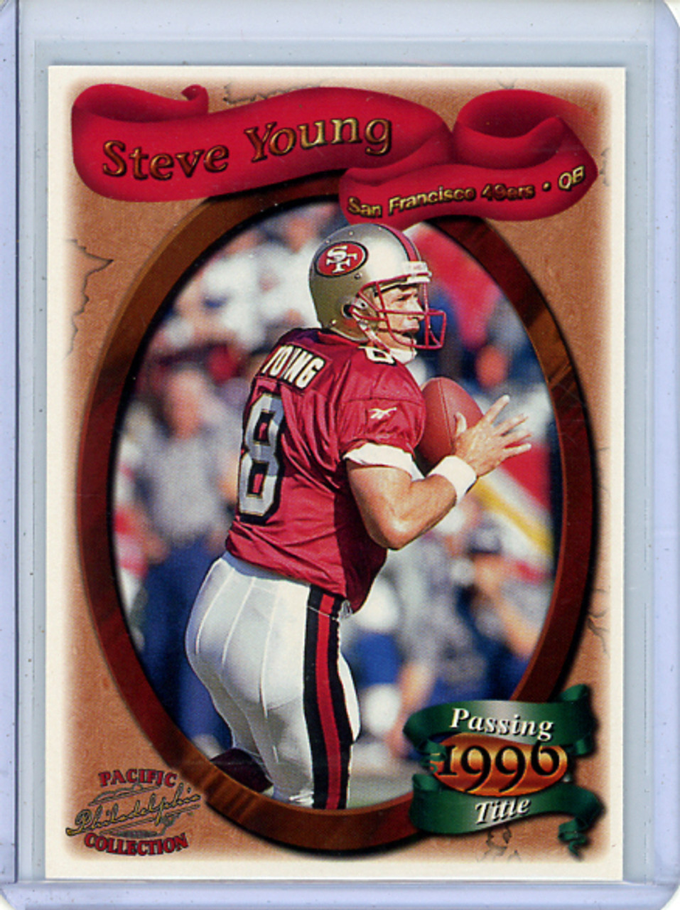 Steve Young 1997 Pacific Philadelphia #326 Passing Title (CQ)