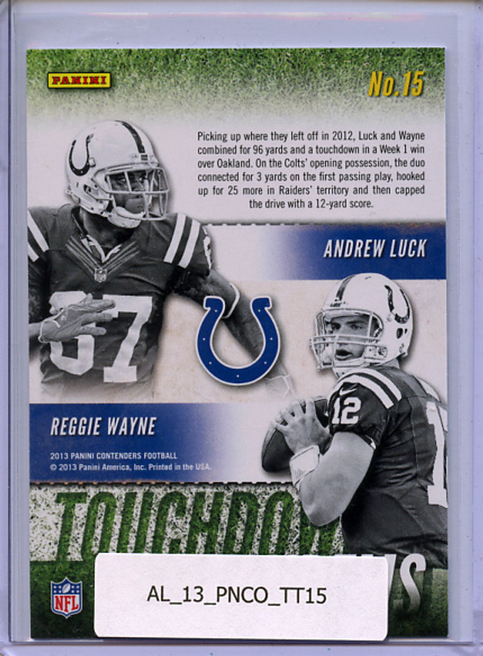 Andrew Luck, Reggie Wayne 2013 Contenders, Touchdown Tandems #15