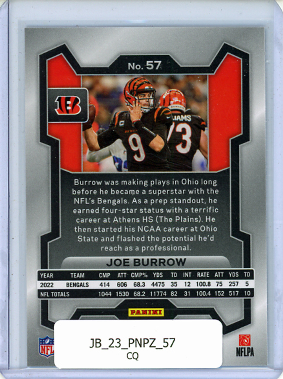 Joe Burrow 2023 Prizm #57 (CQ)