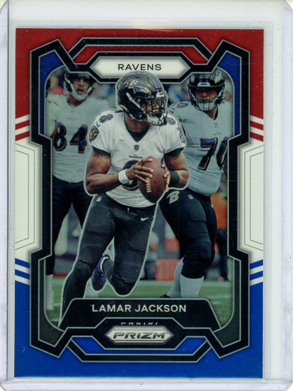 Lamar Jackson 2023 Prizm #18 Red White & Blue (CQ)