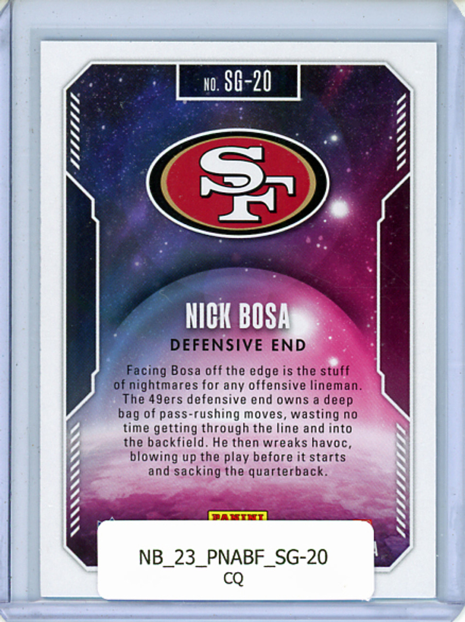 Nick Bosa 2023 Absolute, Star Gazing #SG-20 (CQ)