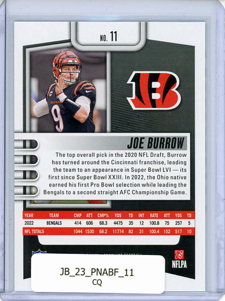 Joe Burrow 2023 Absolute #11 (CQ)