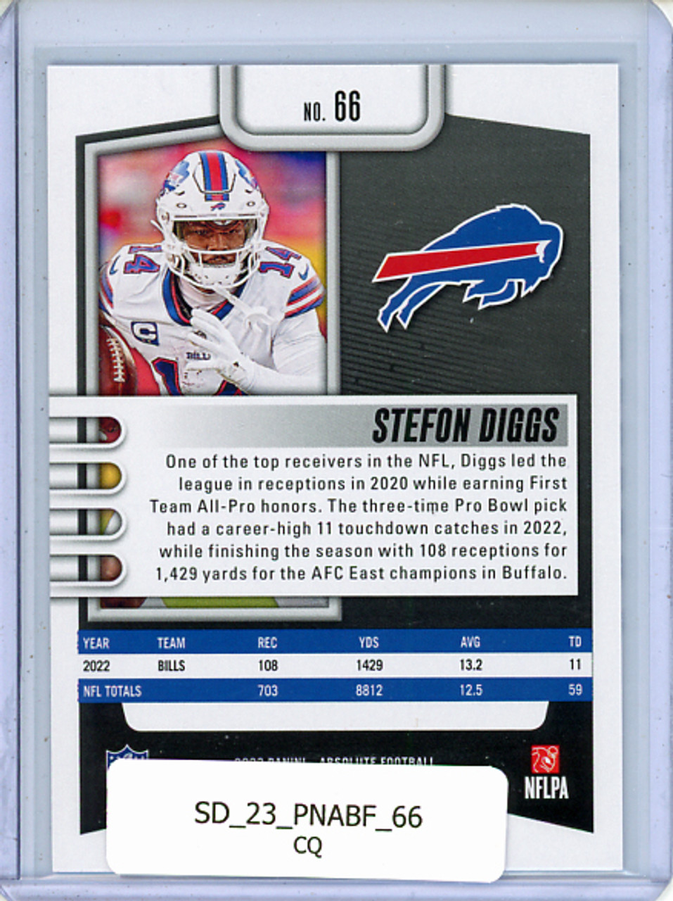 Stefon Diggs 2023 Absolute #66 (CQ)