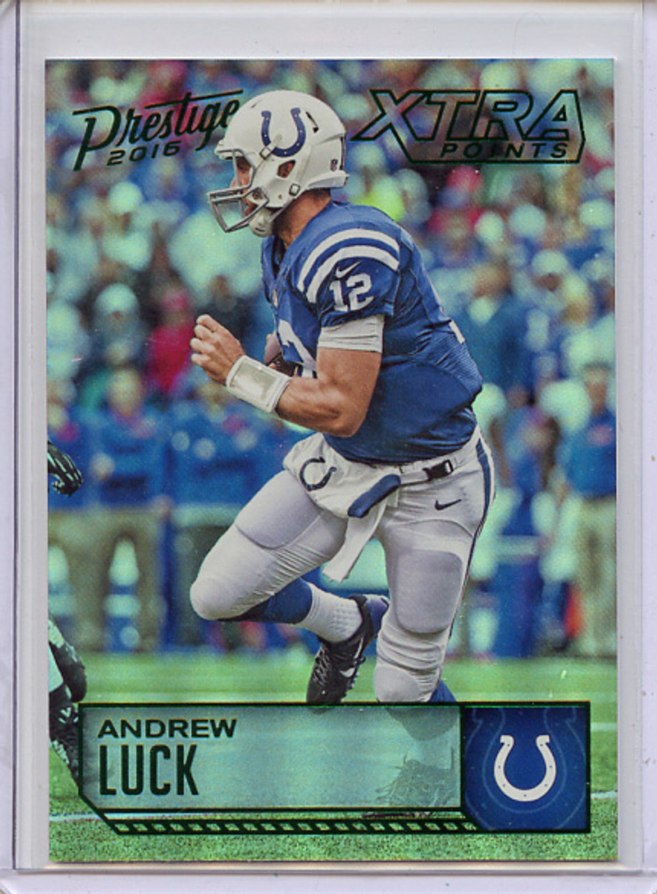 Andrew Luck 2016 Prestige #83 Xtra Points Green