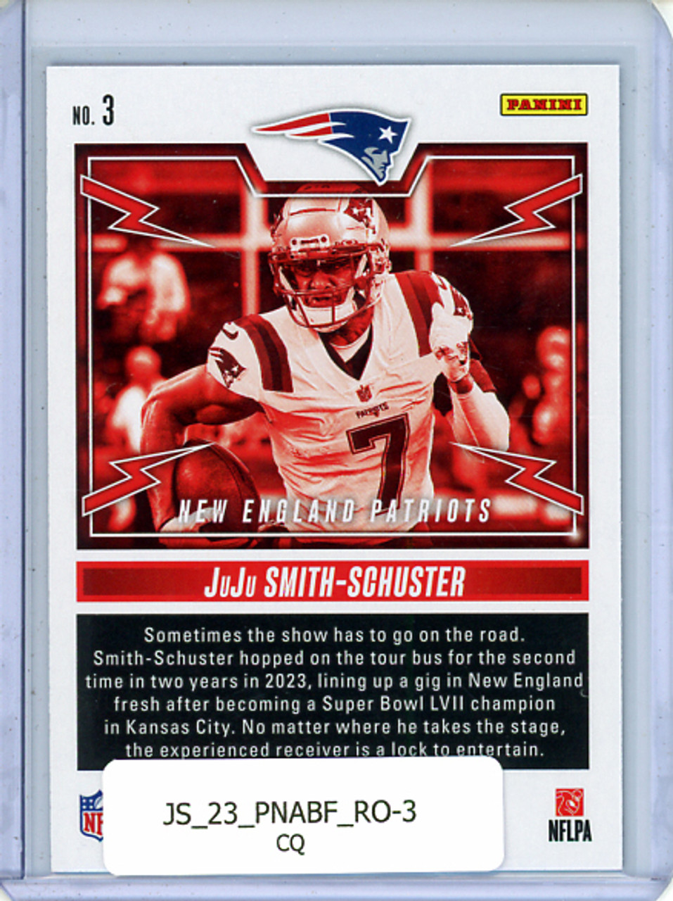 JuJu Smith-Schuster 2023 Absolute, Rock Out #3 (CQ)