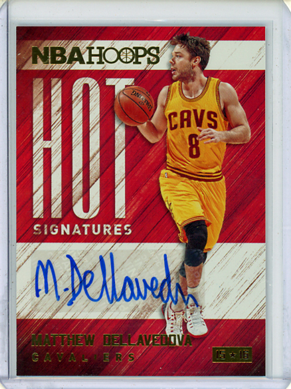 Matthew Dellavedova 2015-16 Hoops, Hot Signatures #HS-MD (1) (CQ)