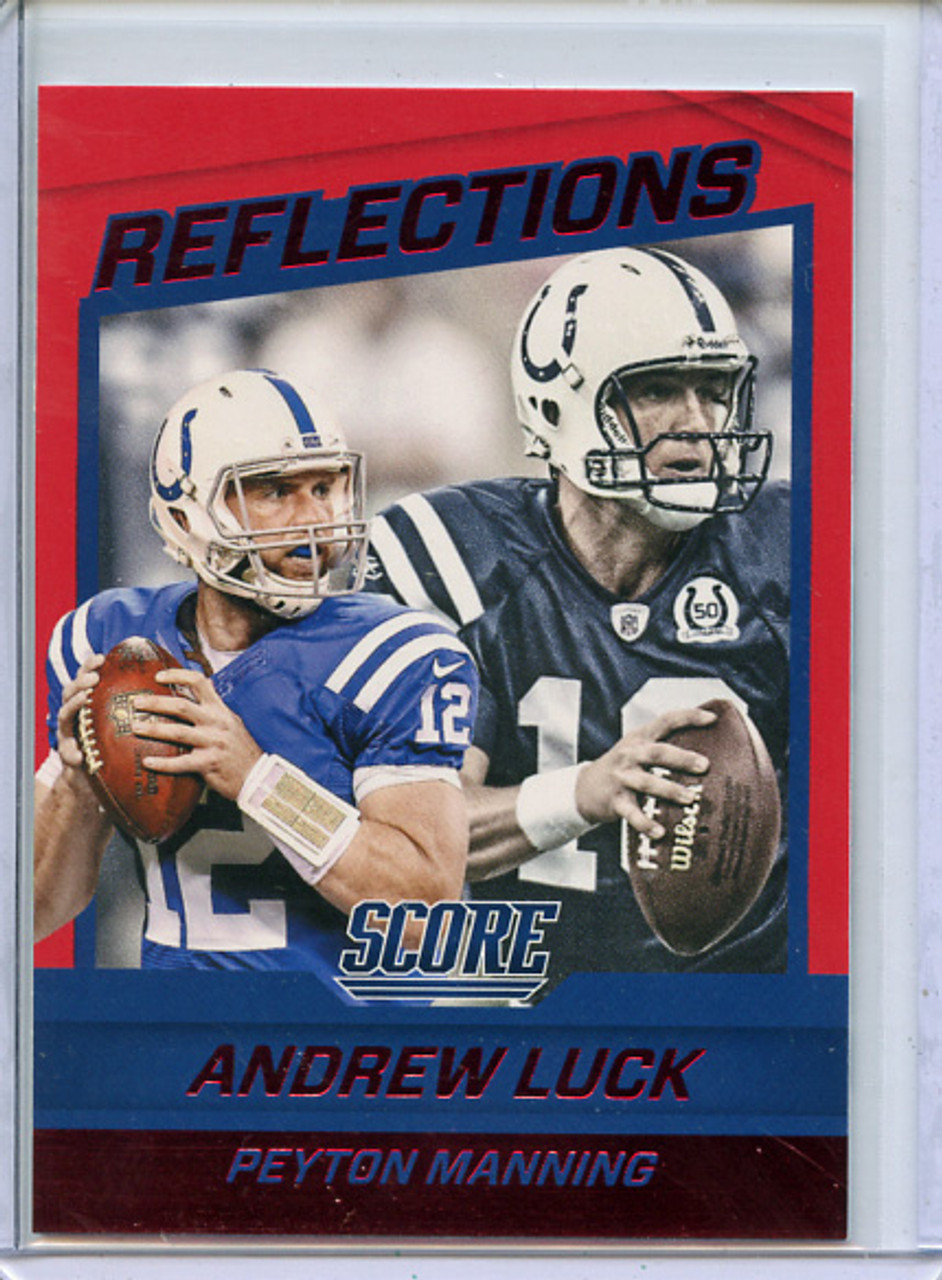 Andrew Luck, Peyton Manning 2016 Score, Reflections #4 Red