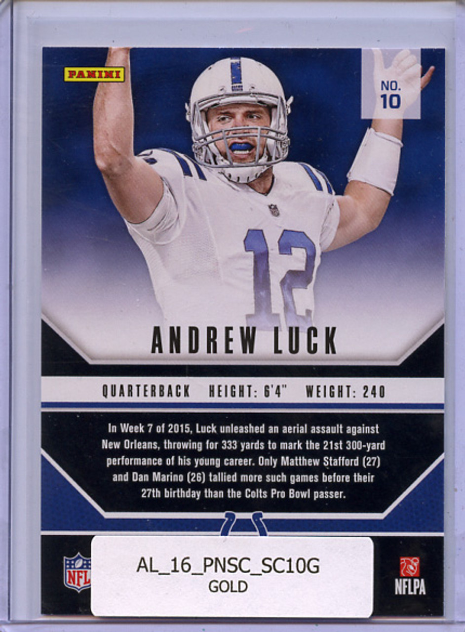 Andrew Luck 2016 Score, Signal Callers #10 Gold