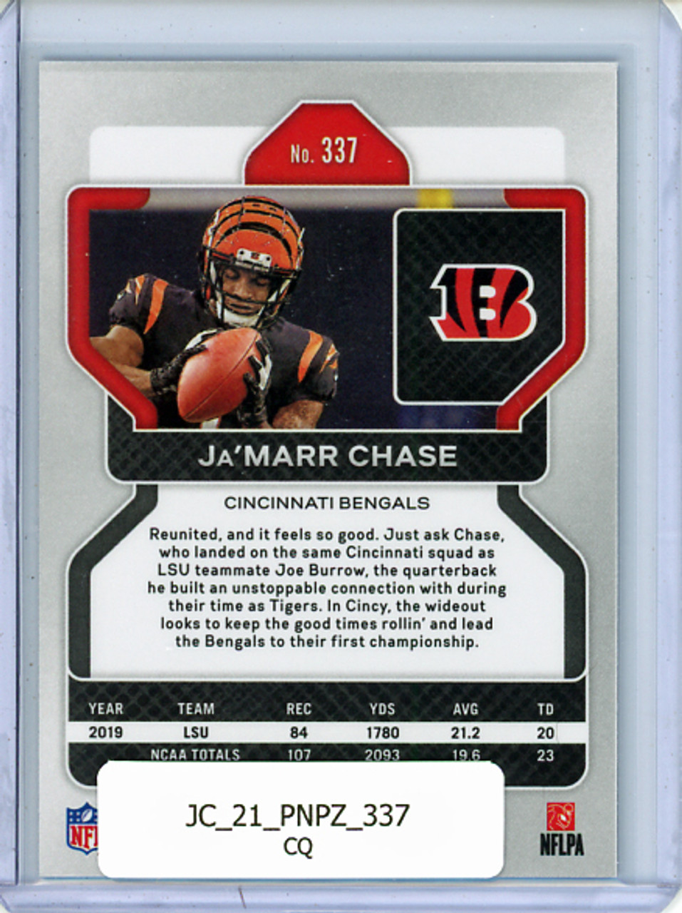 Ja'Marr Chase 2021 Prizm #337 (CQ)