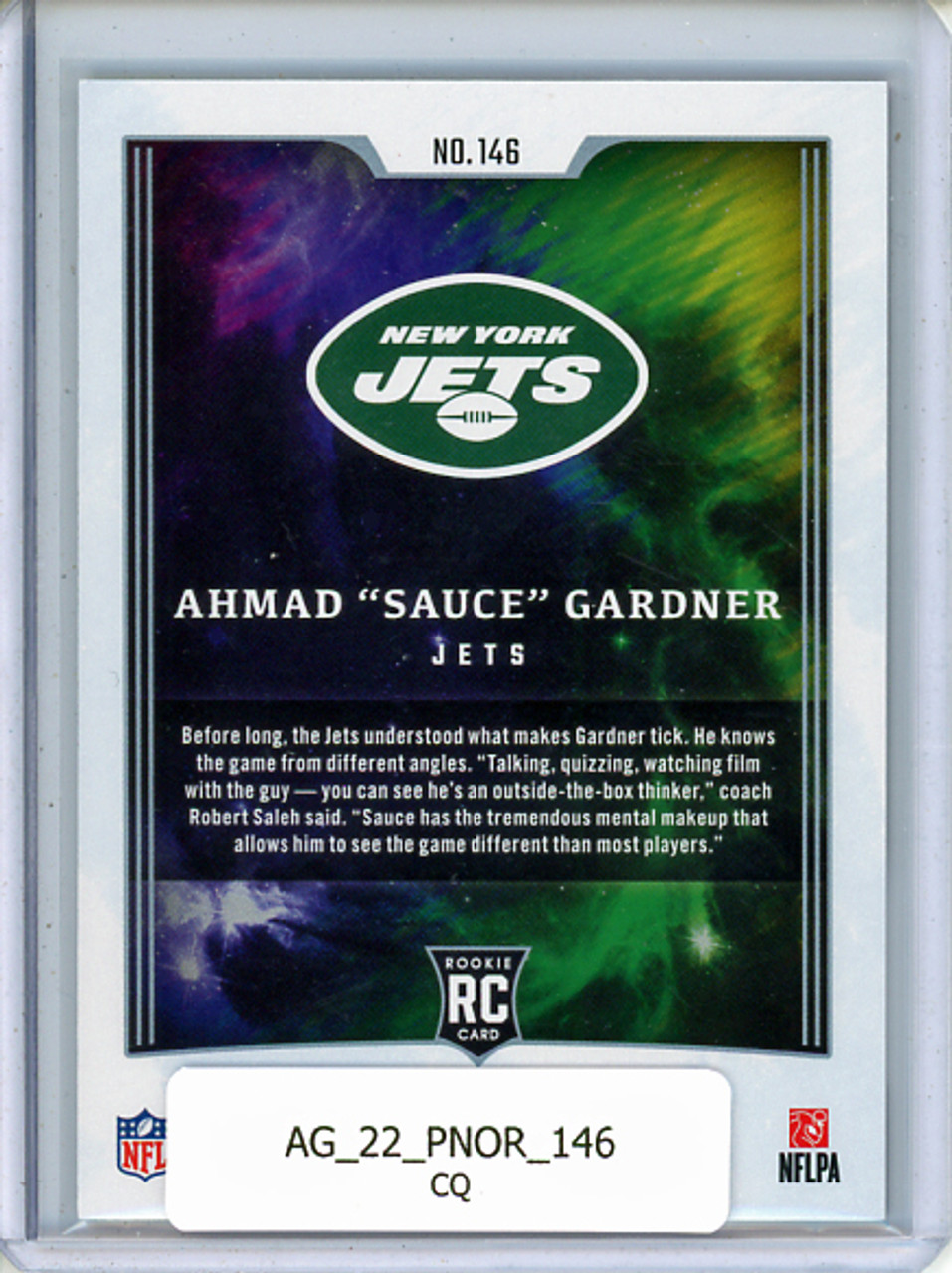 Ahmad "Sauce" Gardner 2022 Origins #146 (CQ)