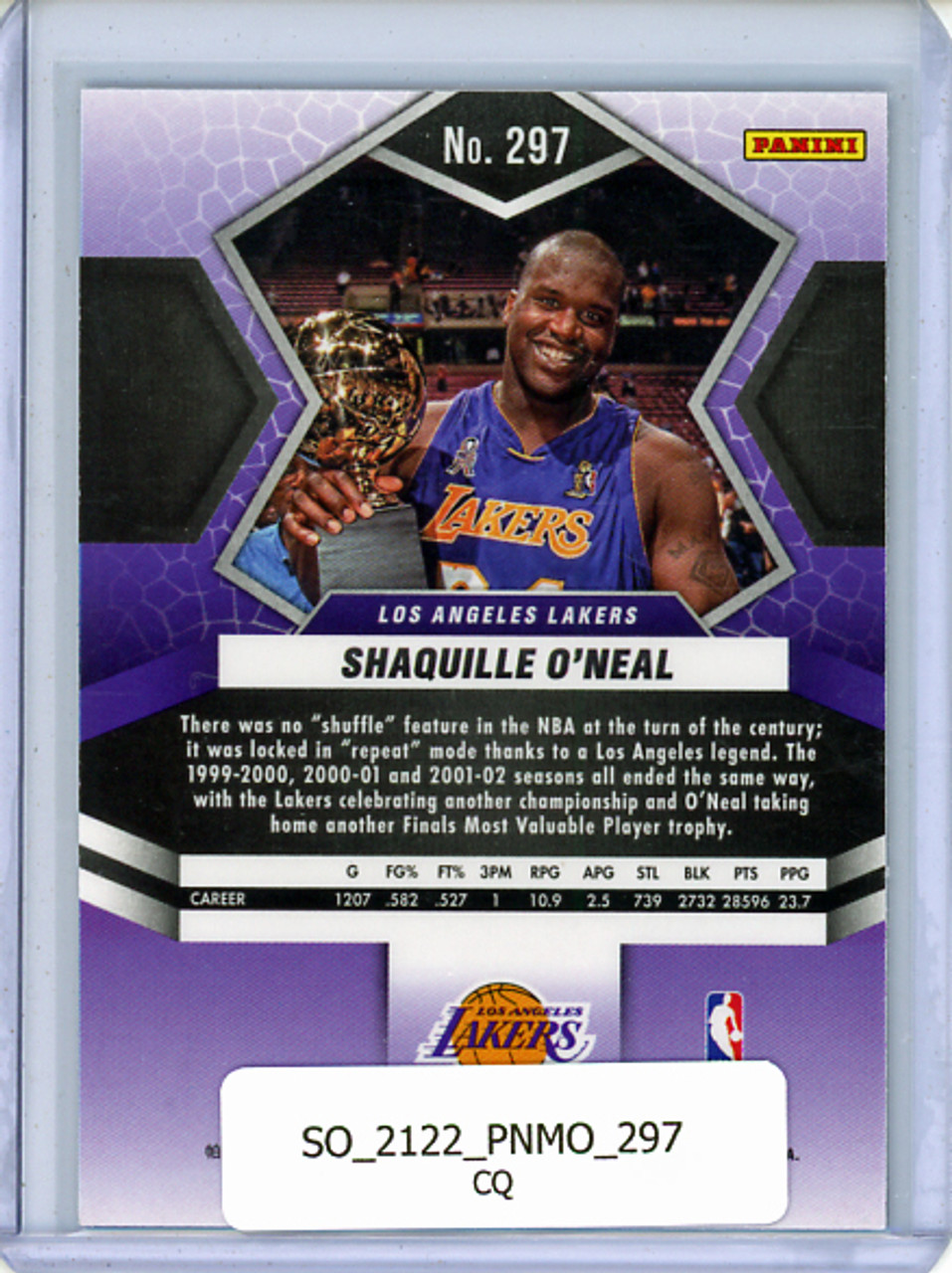 Shaquille O'Neal 2021-22 Mosaic #297 Finals MVP (CQ)