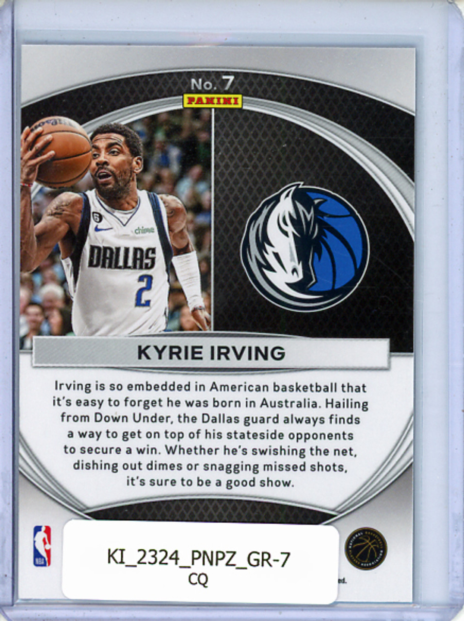 Kyrie Irving 2023-24 Prizm, Global Reach #7 (CQ)