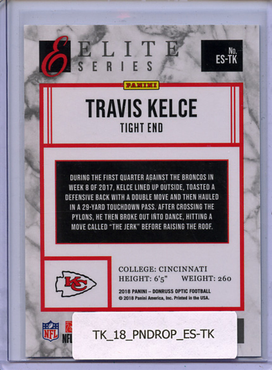Travis Kelce 2018 Donruss Optic, Elite Series #ES-TK