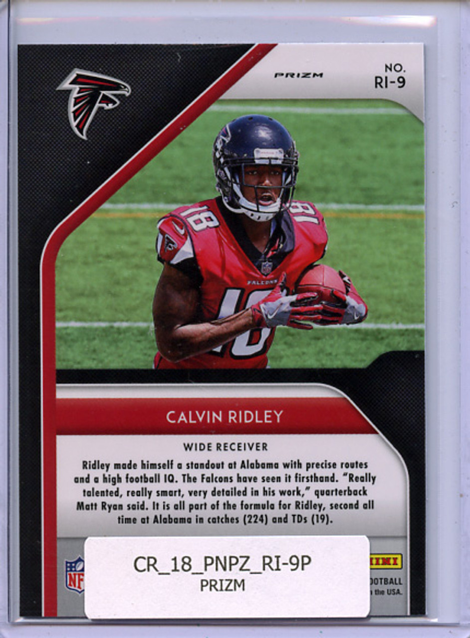 Calvin Ridley 2018 Prizm, Rookie Introduction #RI-9 Silver