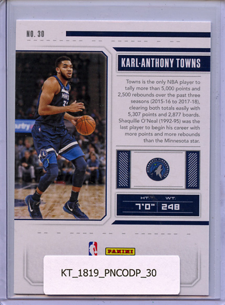 Karl-Anthony Towns 2018-19 Contenders Draft Picks #30