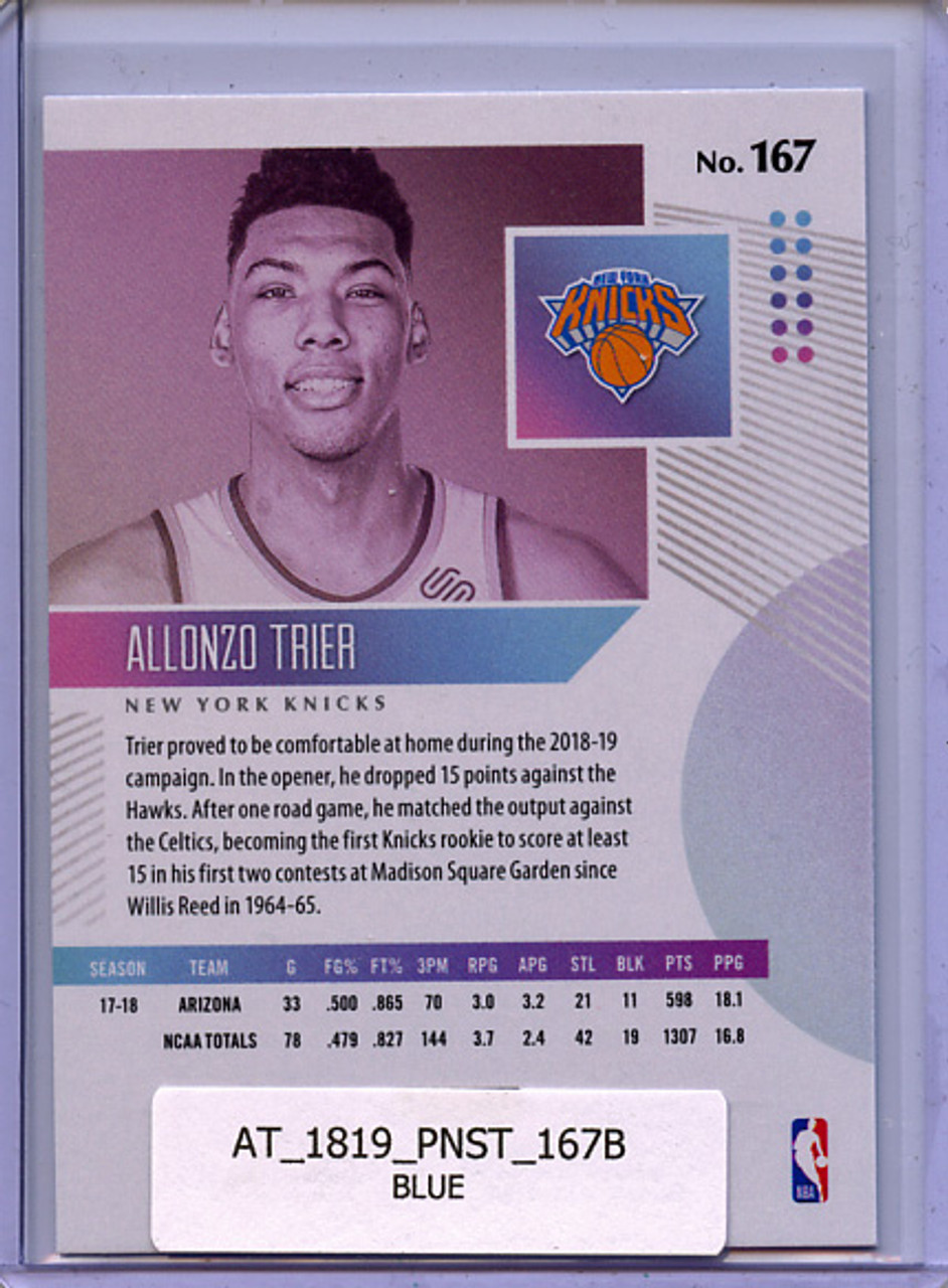 Allonzo Trier 2018-19 Status #167 Blue