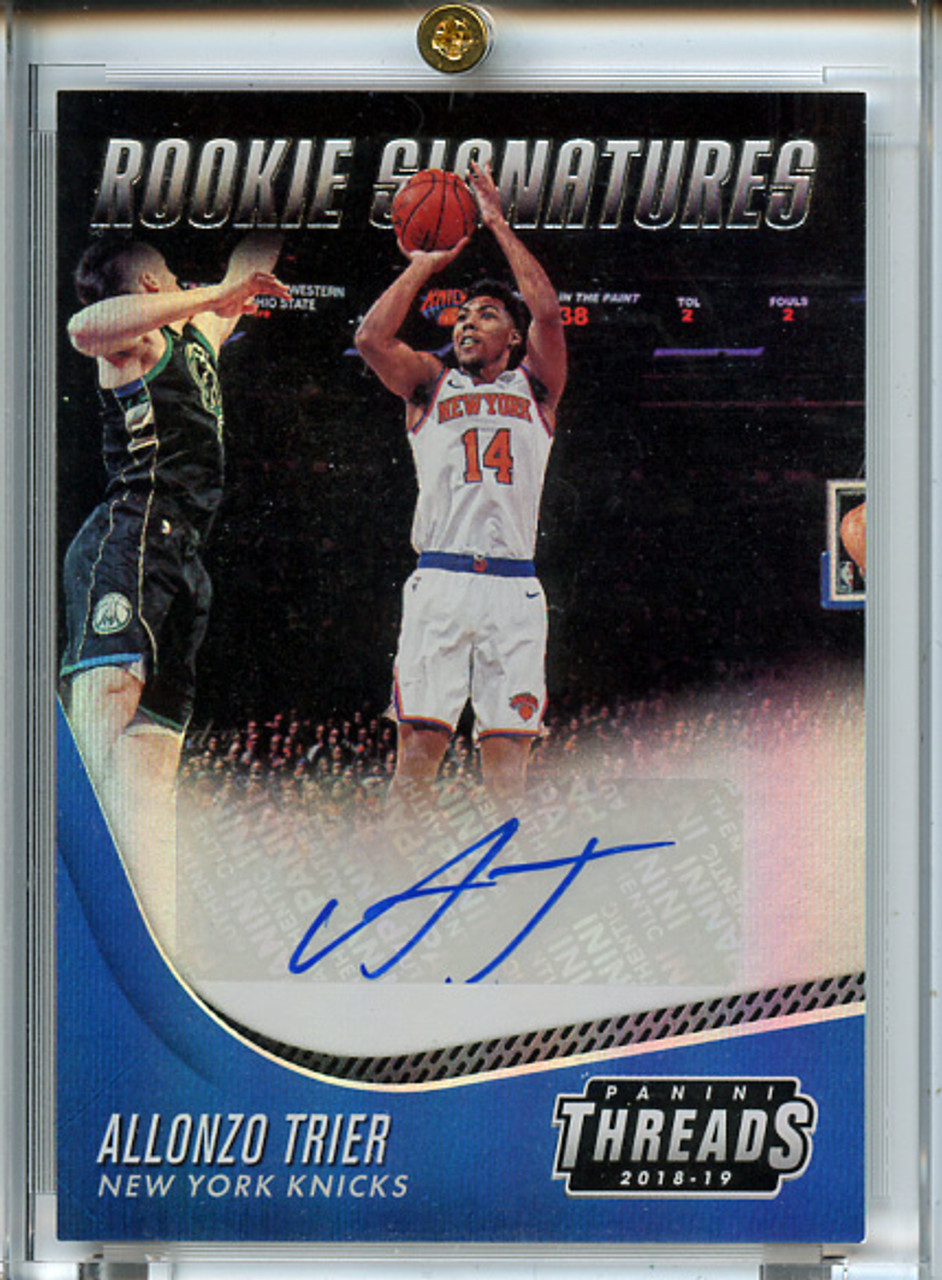 Allonzo Trier 2018-19 Threads, Rookie Signatures #21
