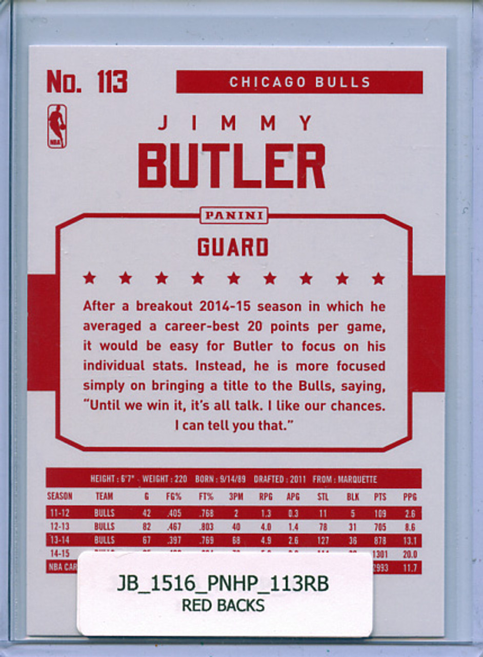 Jimmy Butler 2015-16 Hoops #113 Red Backs