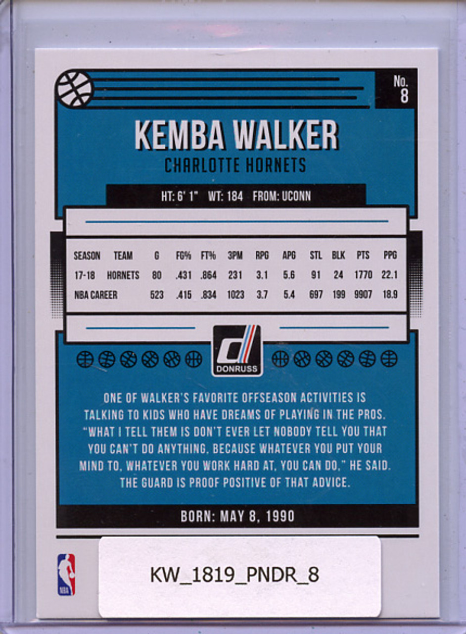 Kemba Walker 2018-19 Donruss #8