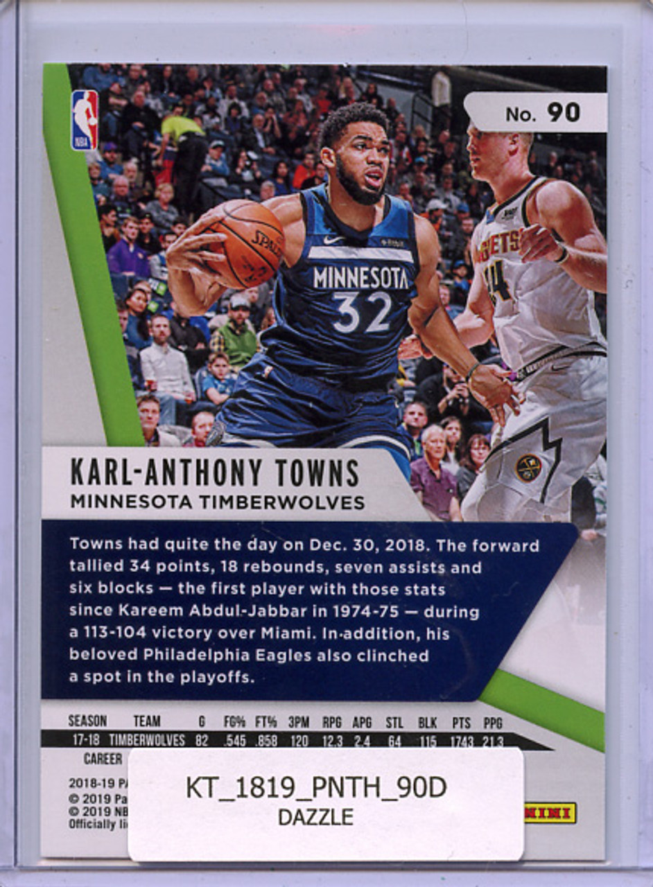 Karl-Anthony Towns 2018-19 Threads #90 Dazzle