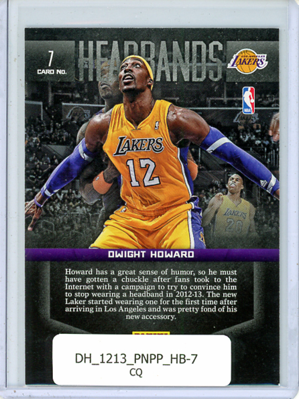 Dwight Howard 2012-13 Past & Present, Headbands #7 (CQ)