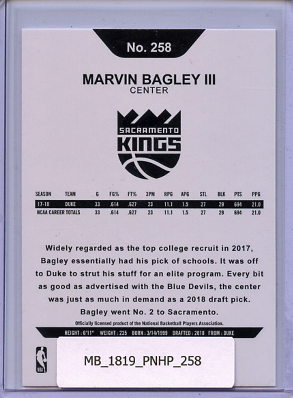 Marvin Bagley III 2018-19 Hoops #258