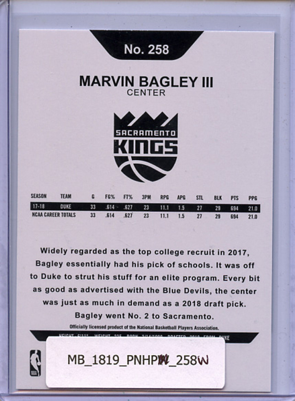 Marvin Bagley III 2018-19 Hoops #258 Winter